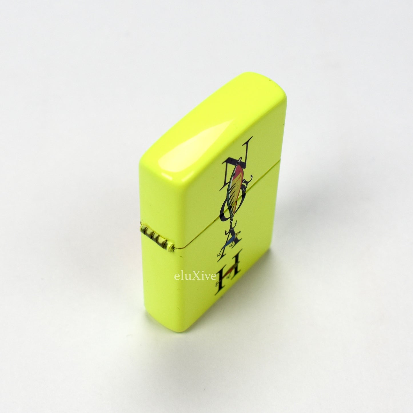 Noah x Zippo - Neon Yellow Fishing Lure Engraved Logo Lighter