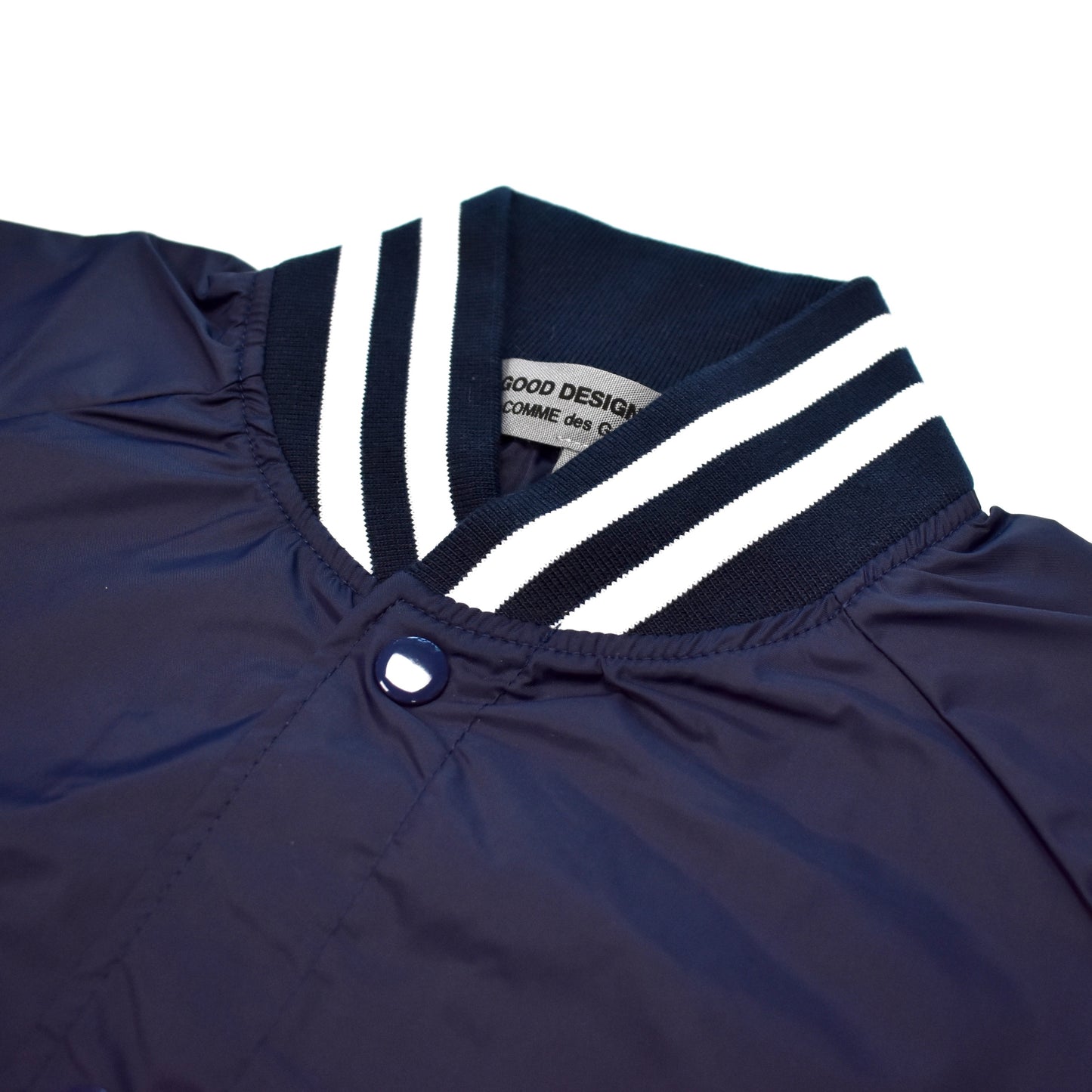 Comme Des Garcons - Navy Logo Coach's Jacket