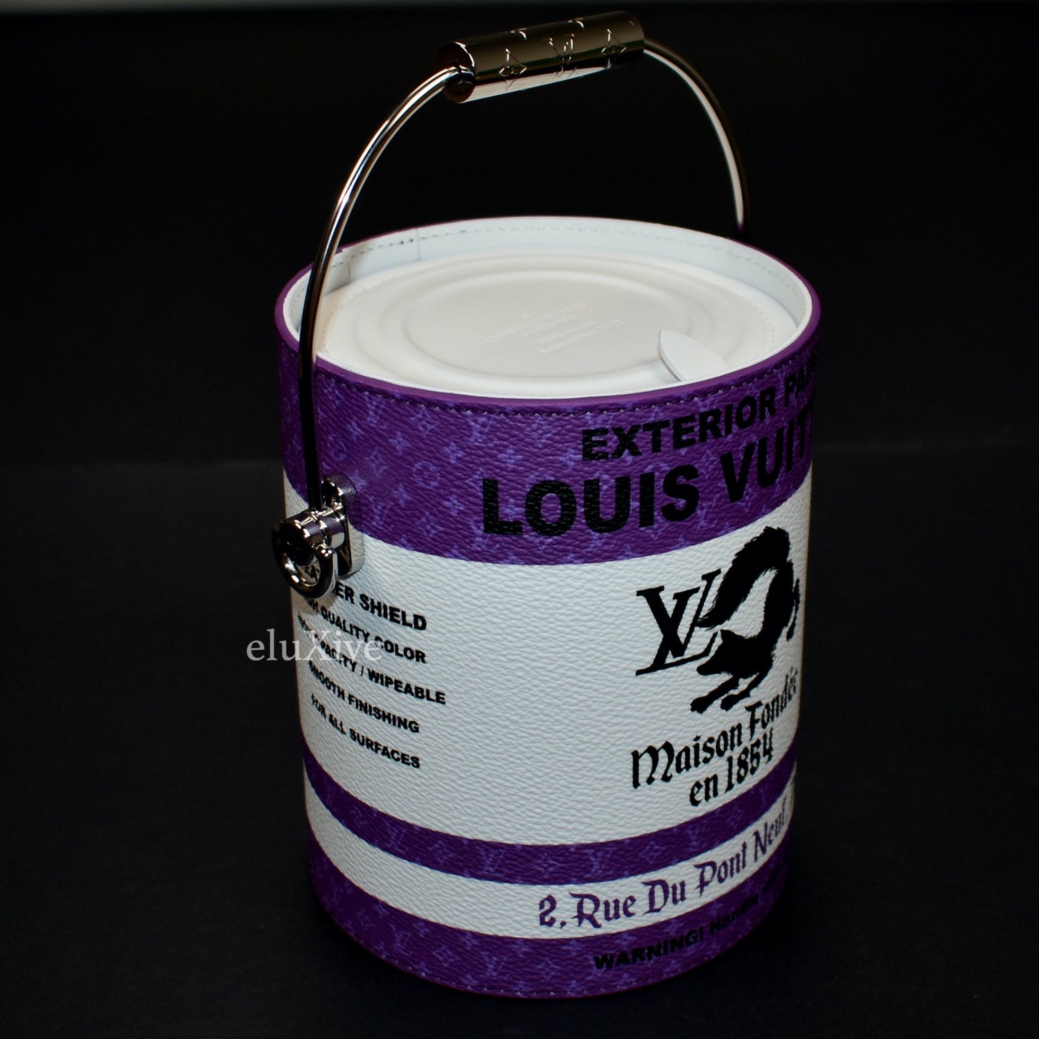 Handbag Louis Vuitton Purple in Water snake - 25082173