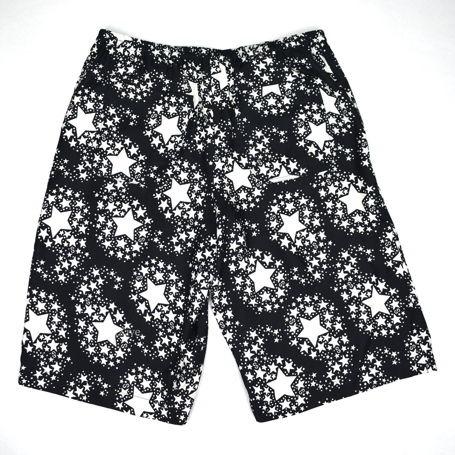 Gucci - Black GG Stars Print Silk Shorts