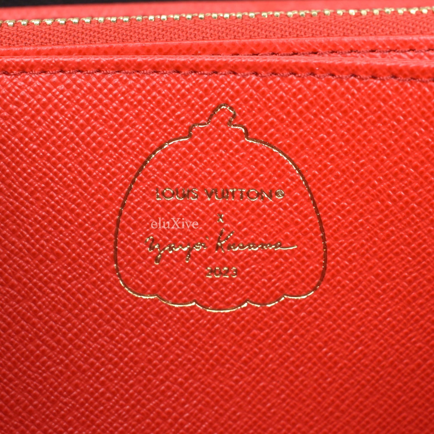 Yayoi Kusama x Louis Vuitton Blue Monogram Dots Infinity Zippy Wallet  QJA0FK1GBB004
