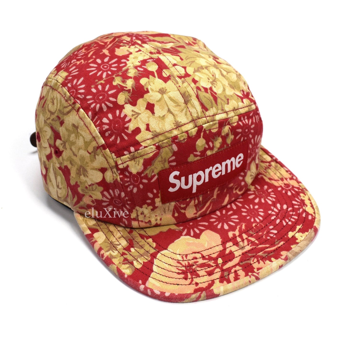 Supreme - Red Box Logo Floral Chino Hat
