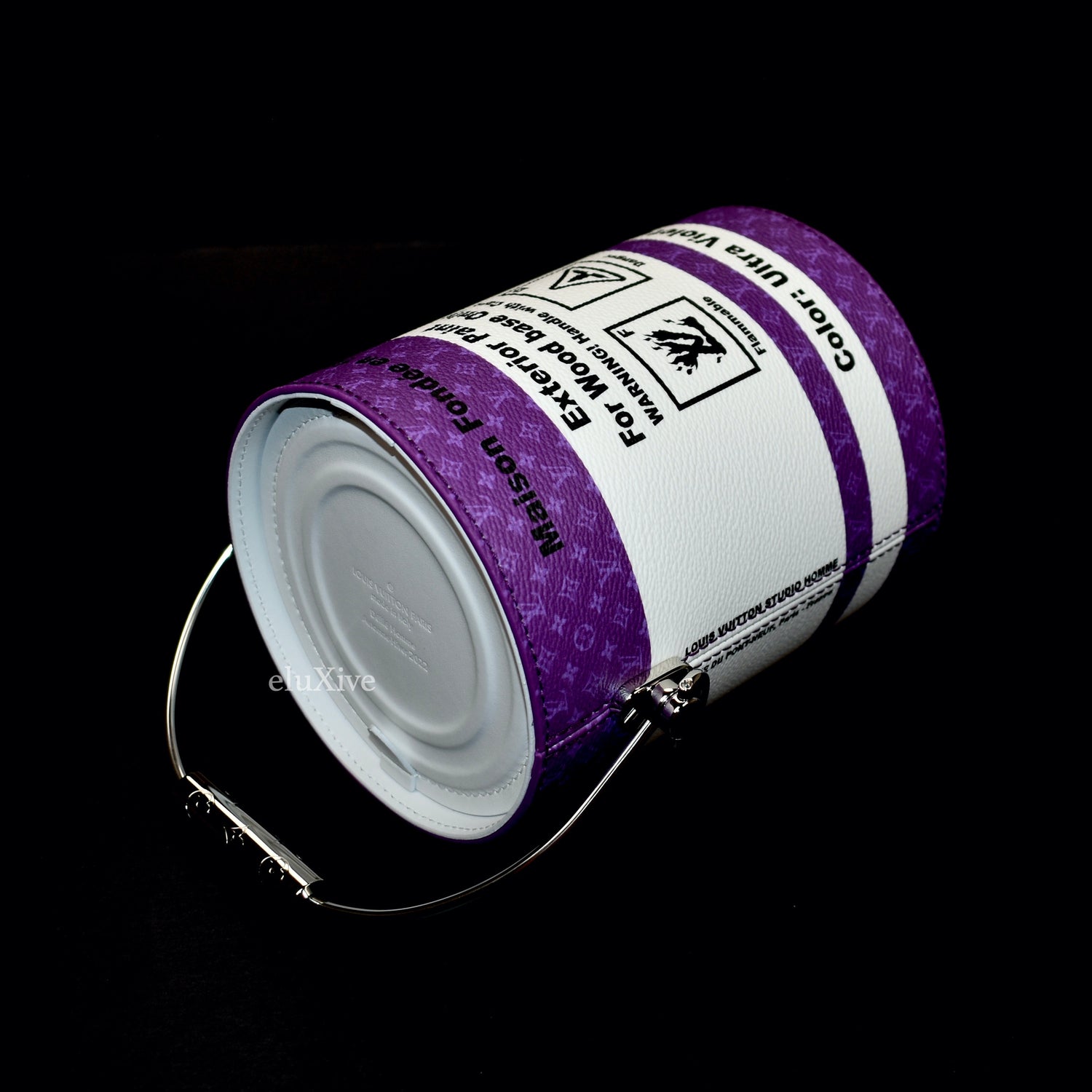 Louis Vuitton - LV Paint Gallon Can / Leather Bucket Bag (Purple) – eluXive