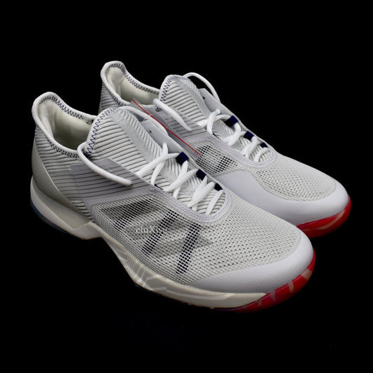 Palace x Adidas - White Ubersonic 3.0 Tennis Sneakers