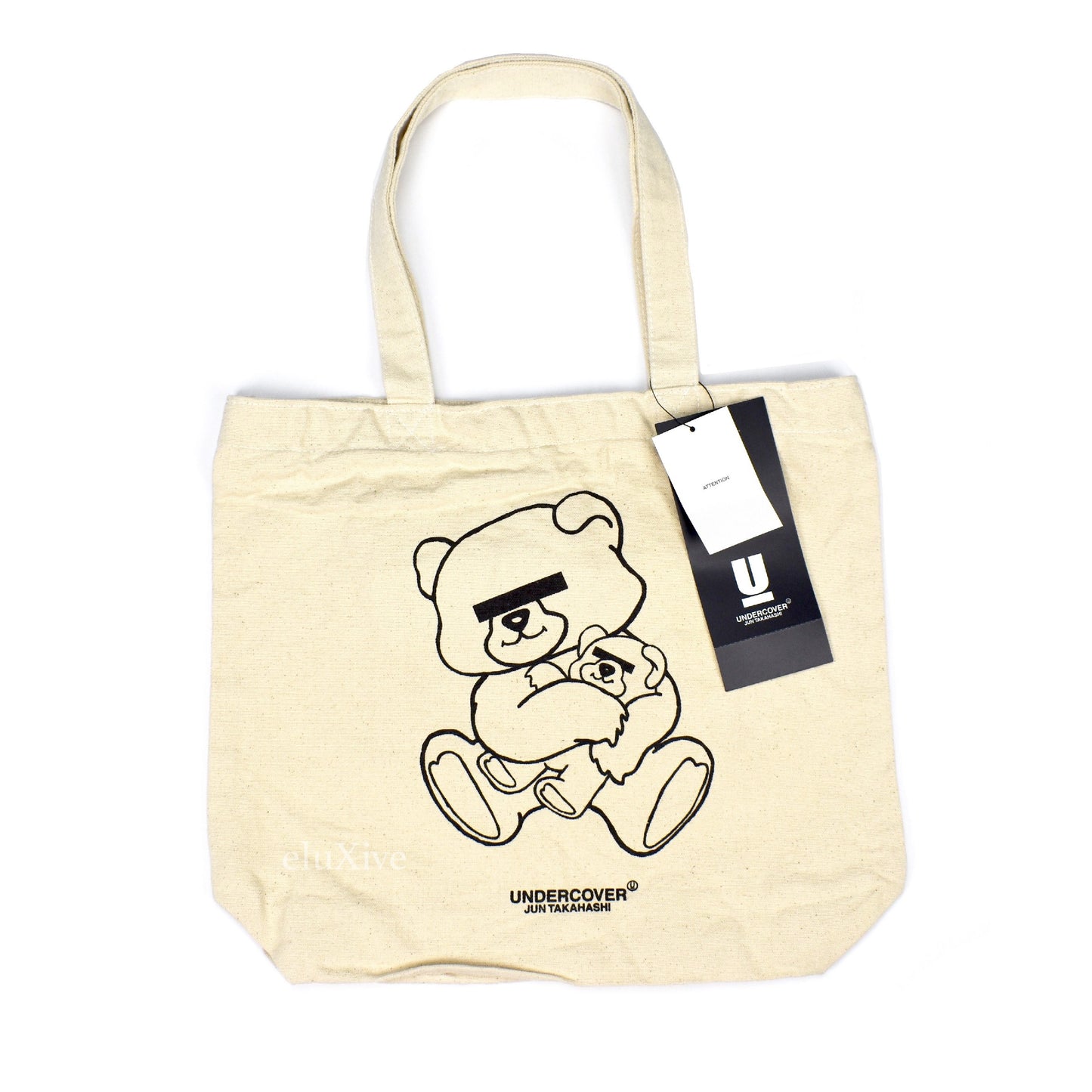 Undercover - Beige Bear Logo Tote Bag