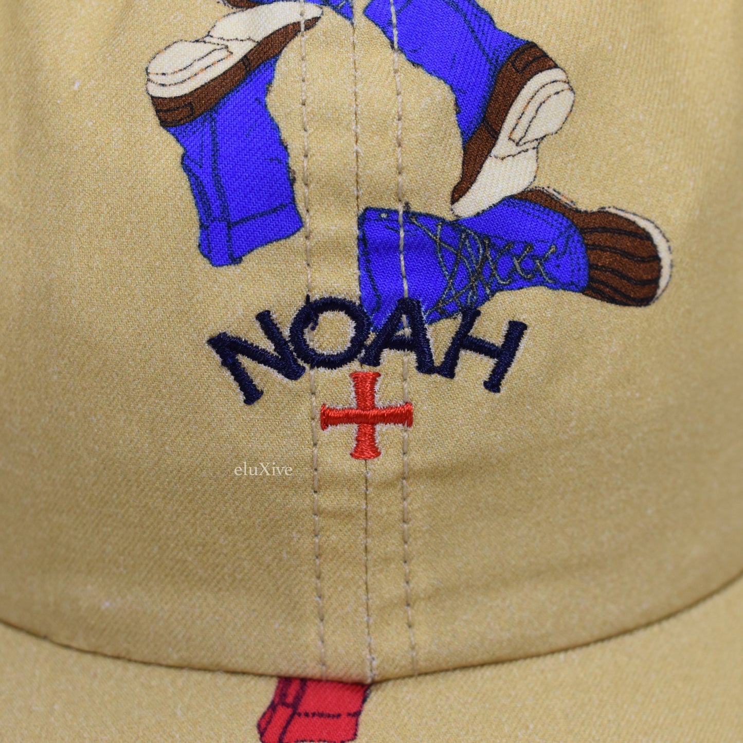 Noah - Beige Boot Print Core Logo Hat