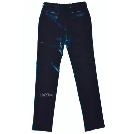 Saint Laurent - Turquoise Heavyweight Velvet Pants