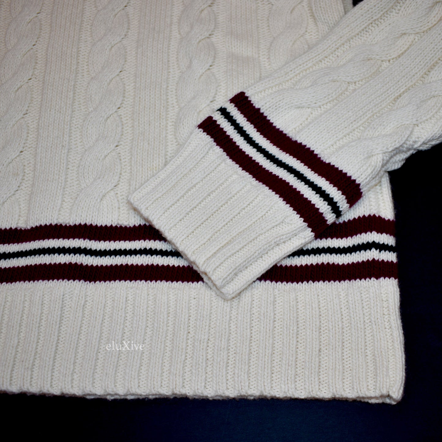 Polo Ralph Lauren - Cream Cable Knit Tennis Sweater