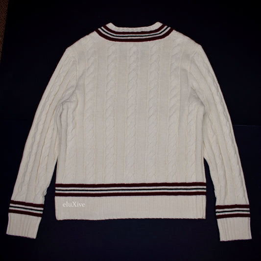 Polo Ralph Lauren - Cream Cable Knit Tennis Sweater
