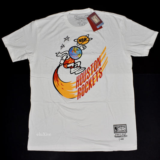 Mitchell & Ness x Travis Scott - Houston Rockets Logo T-Shirt (White)
