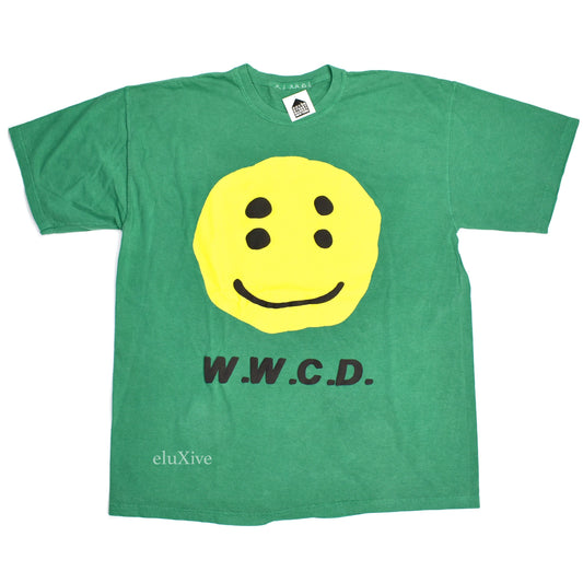 Cactus Plant Flea Market - Green 'WWCD' Crewneck T-Shirt