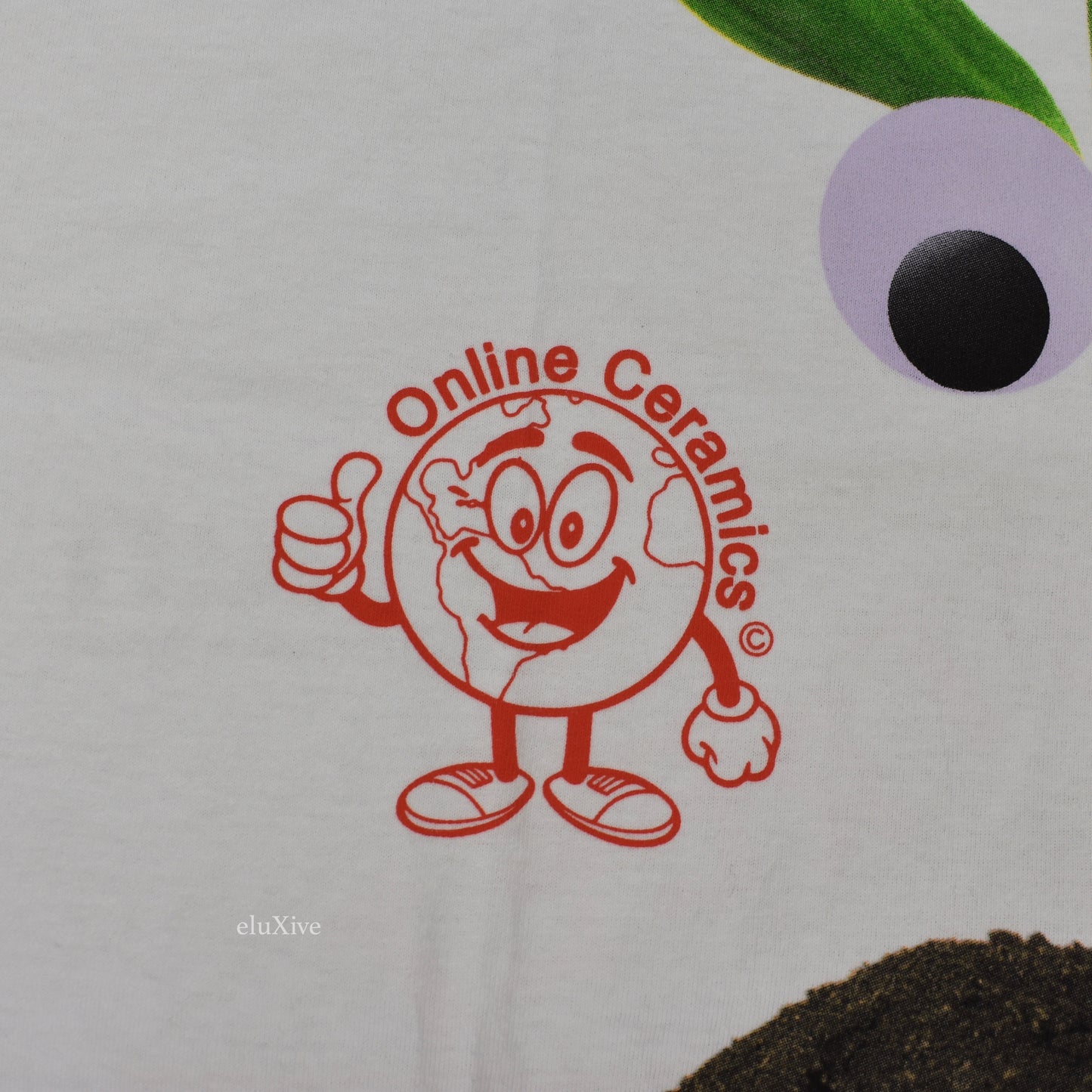 Online Ceramics x DSM - Poppy Logo Print 'Fearless' T-Shirt