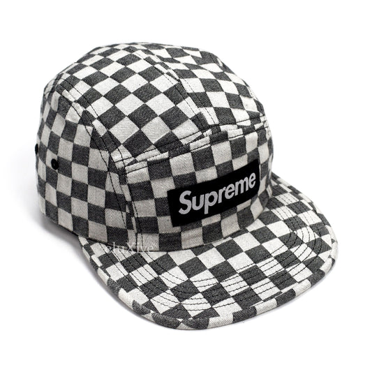 Supreme - Black Box Logo Checkered Hat