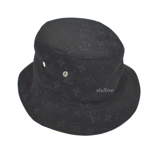 Louis Vuitton - Monogram Denim Woven Bucket Hat (Black)