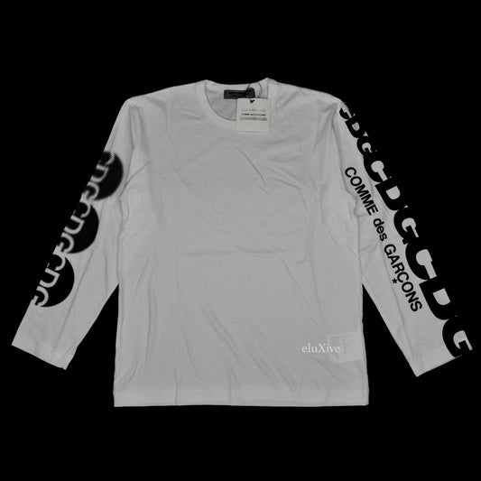 Comme Des Garcons - White L/S Logo T-Shirt