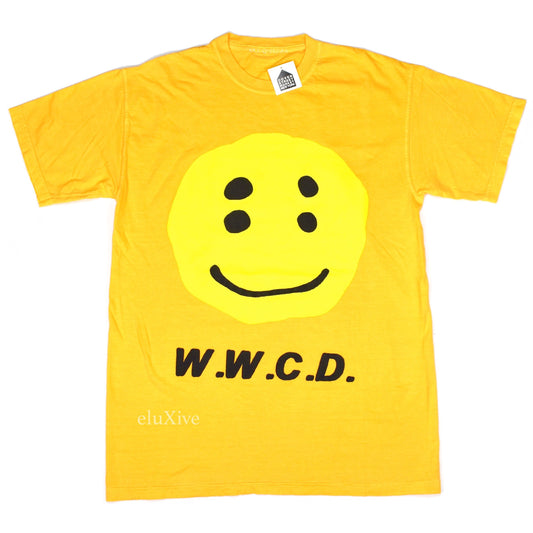 Cactus Plant Flea Market - Pastel Orange 'WWCD' Crewneck T-Shirt