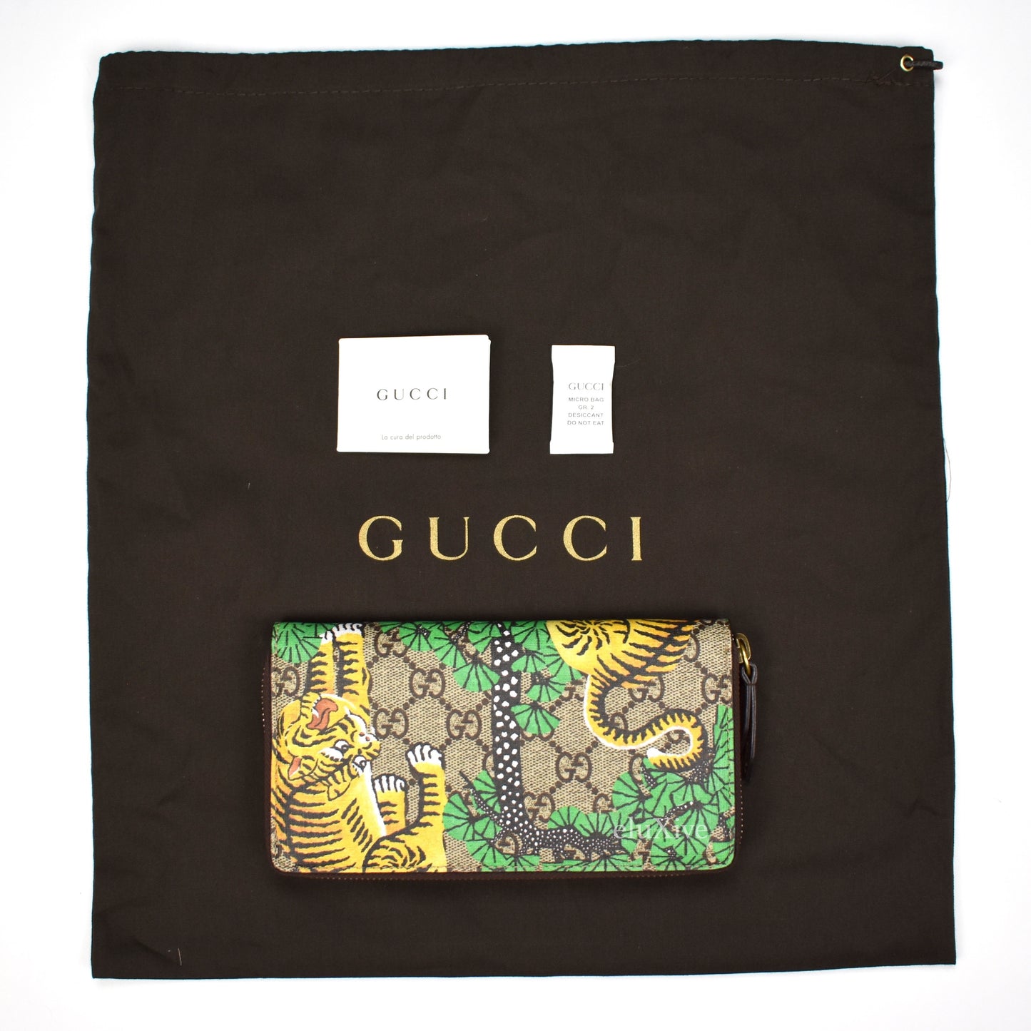 Gucci - GG Supreme Tiger Print Wallet
