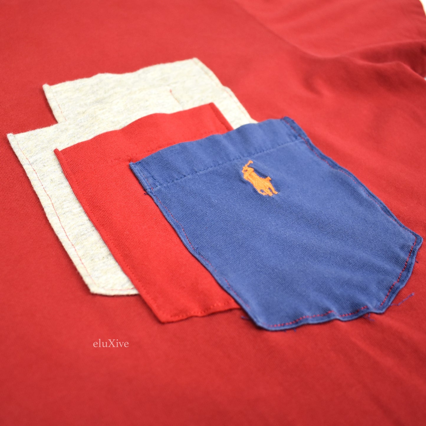 Polo Ralph Lauren - Misplaced Pockets Logo T-Shirt (Red)