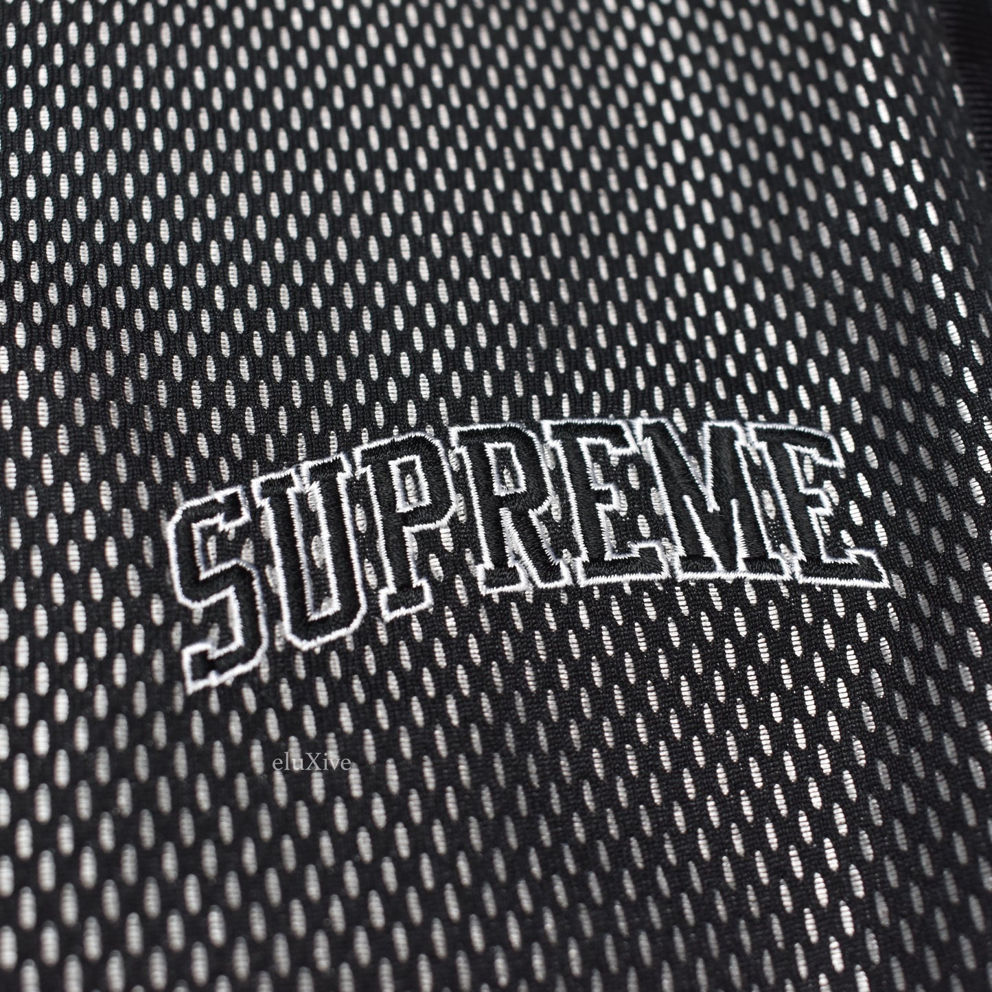 Supreme - Black Mesh Arc Logo Track Pants