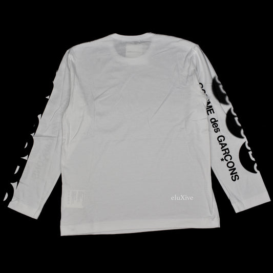 Comme Des Garcons - White L/S Logo T-Shirt
