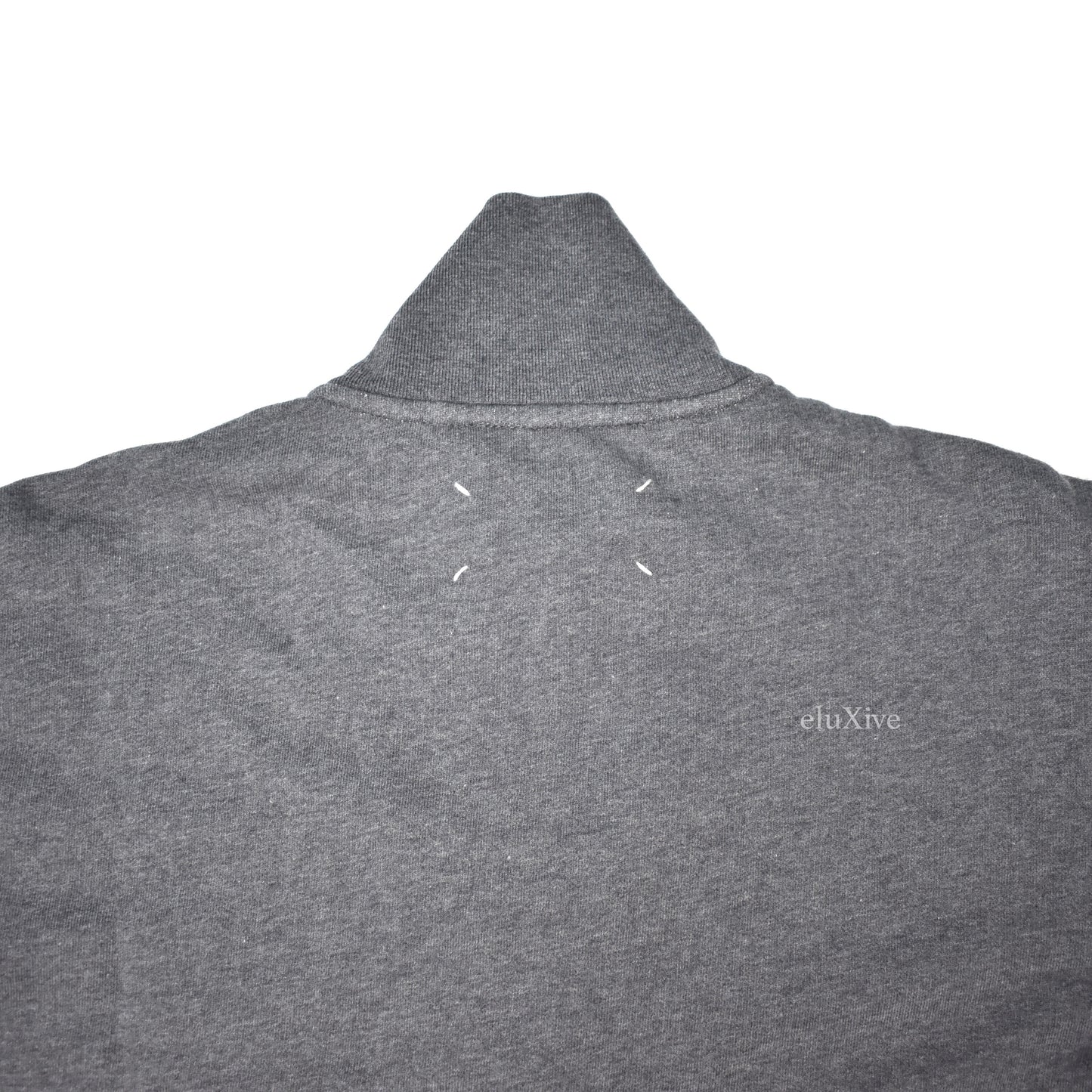 Maison Margiela - Gray 1/2 Zip Elbow Pad Sweatshirt