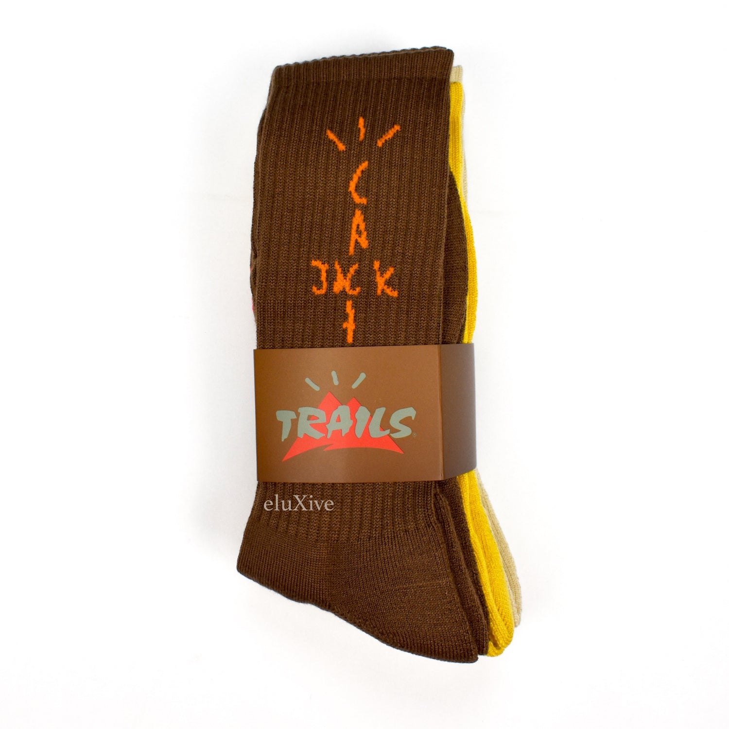 Travis Scott - Cactus Jack Trails Logo Knit Hiking Socks (3-Pack