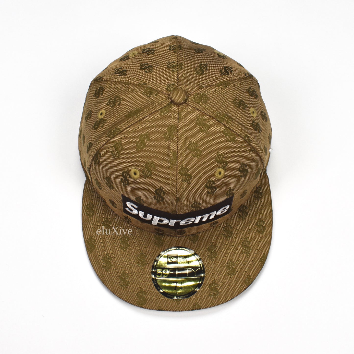 Supreme x New Era - Brown Box Logo Monogram Hat