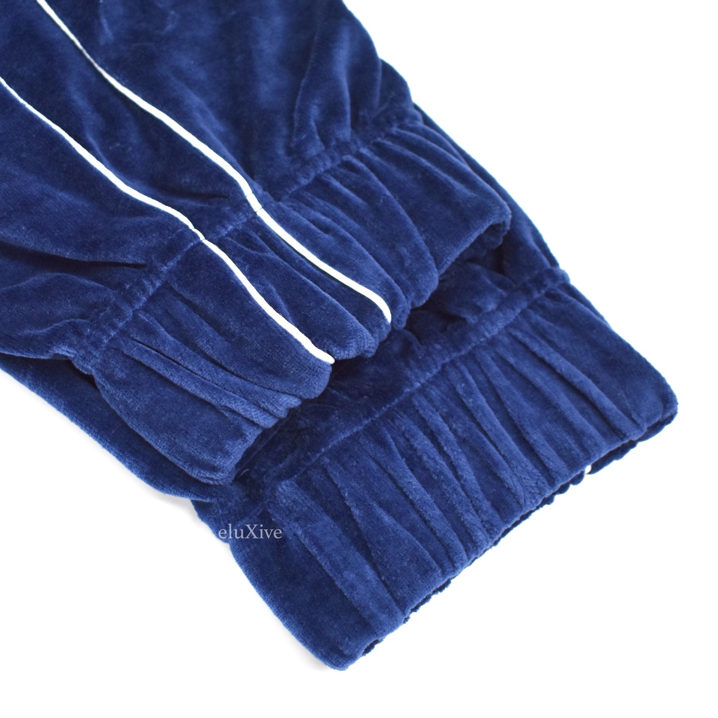 Ermenegildo Zegna - Prussian Blue Velour Track Pants