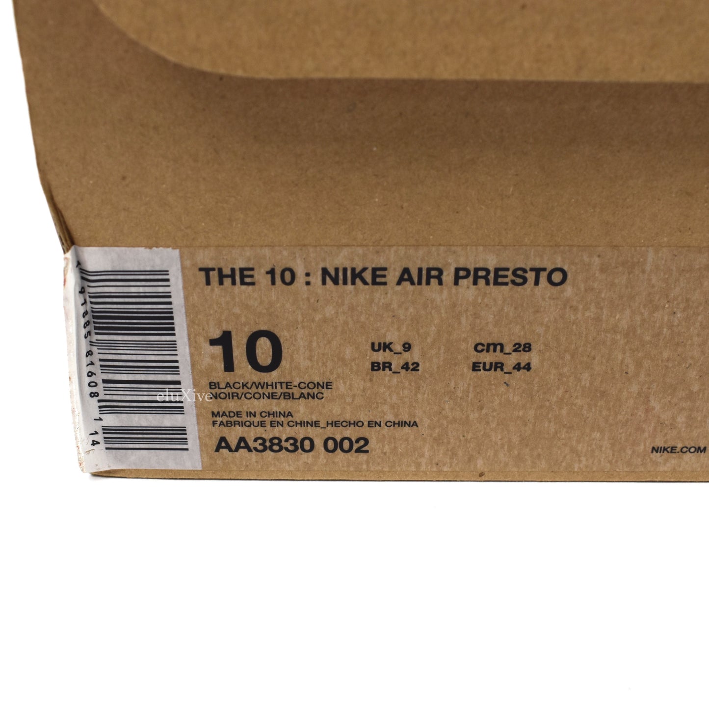 Nike x Off-White - The 10: Air Presto (Black)