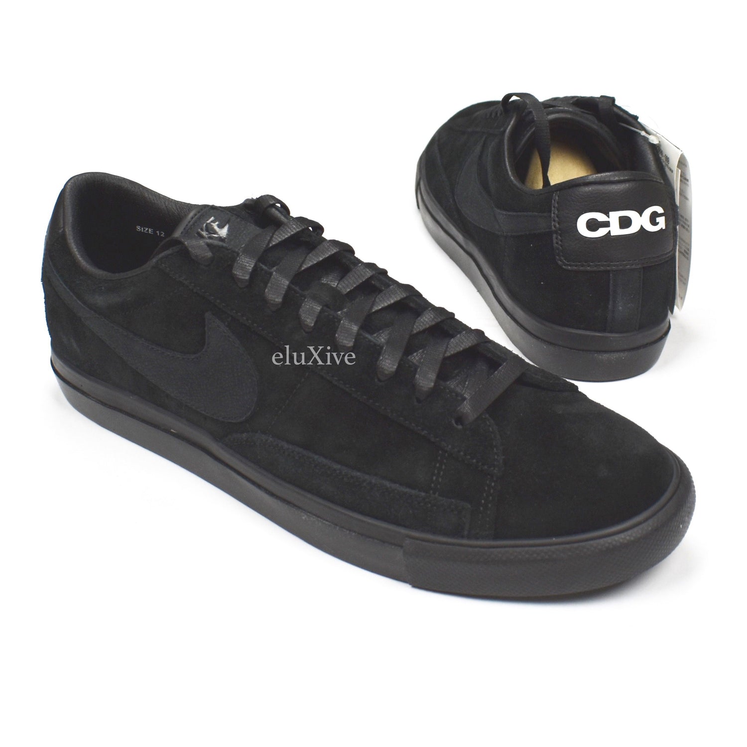 Comme des Garcons x Nike - Black Suede Blazer Low Premium CDG