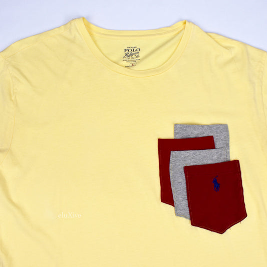 Polo Ralph Lauren - Misplaced Pockets Logo T-Shirt (Yellow)