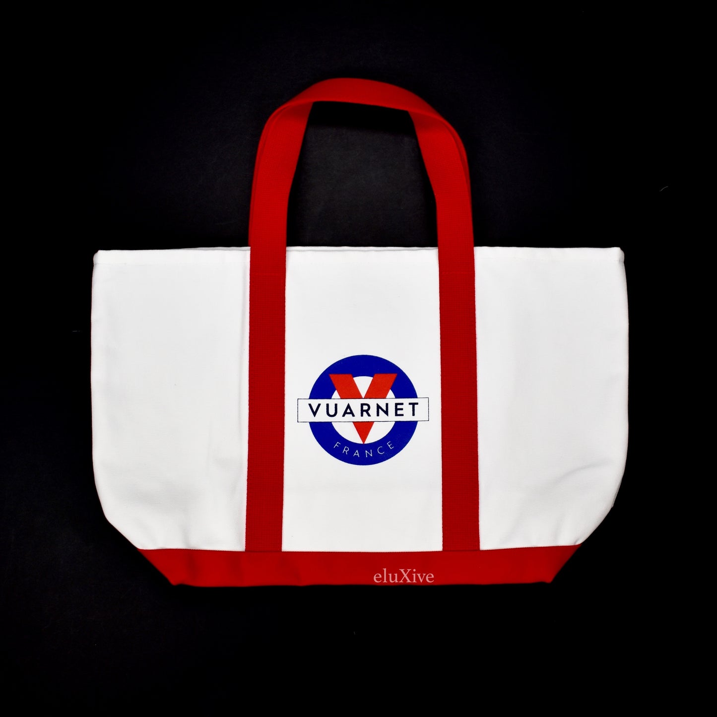 Noah x Vuarnet- White Logo Print Tote Bag