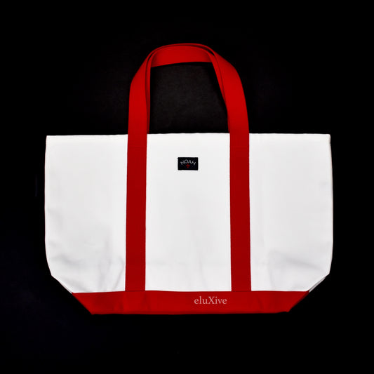 Noah x Vuarnet- White Logo Print Tote Bag
