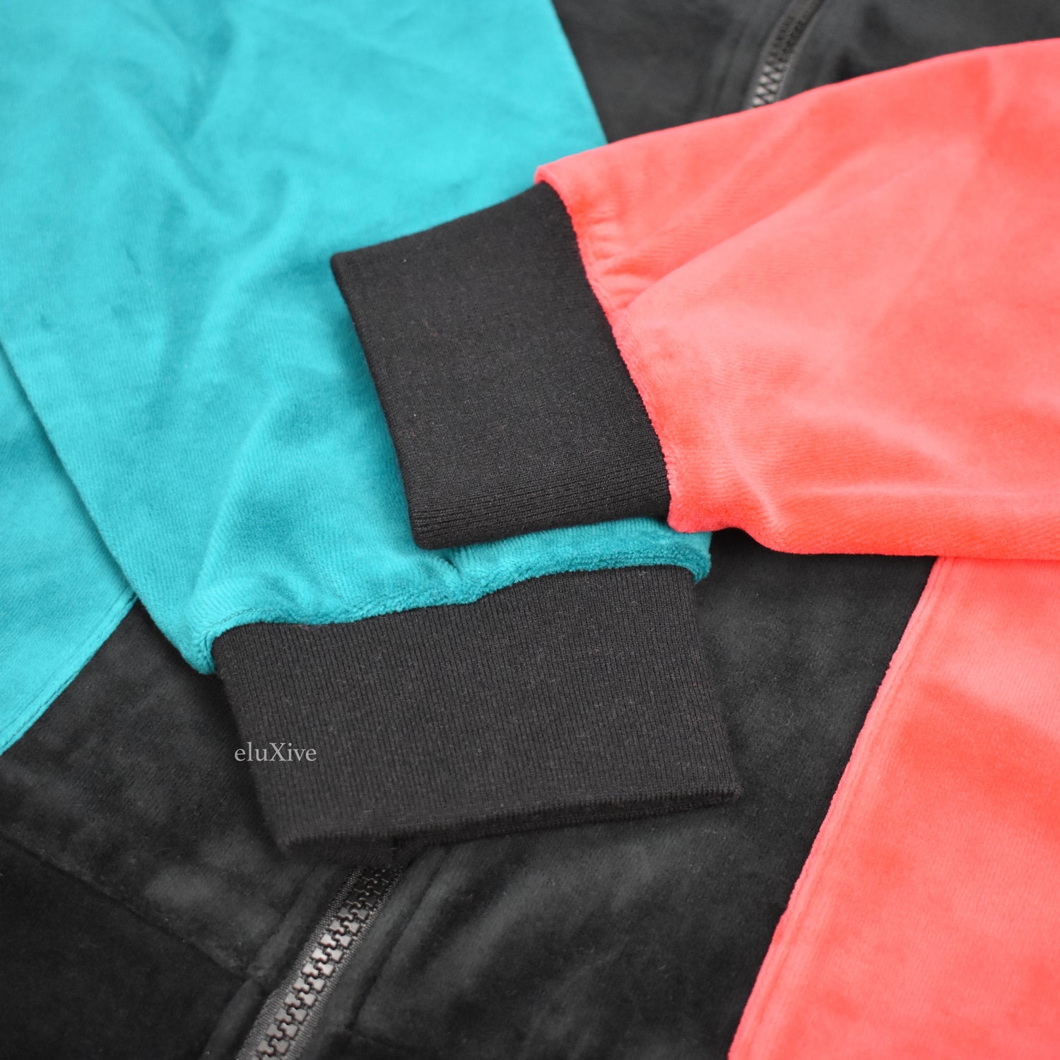 Supreme - Black / Green / Red 'Gucci' Stripe Velour Track Jacket