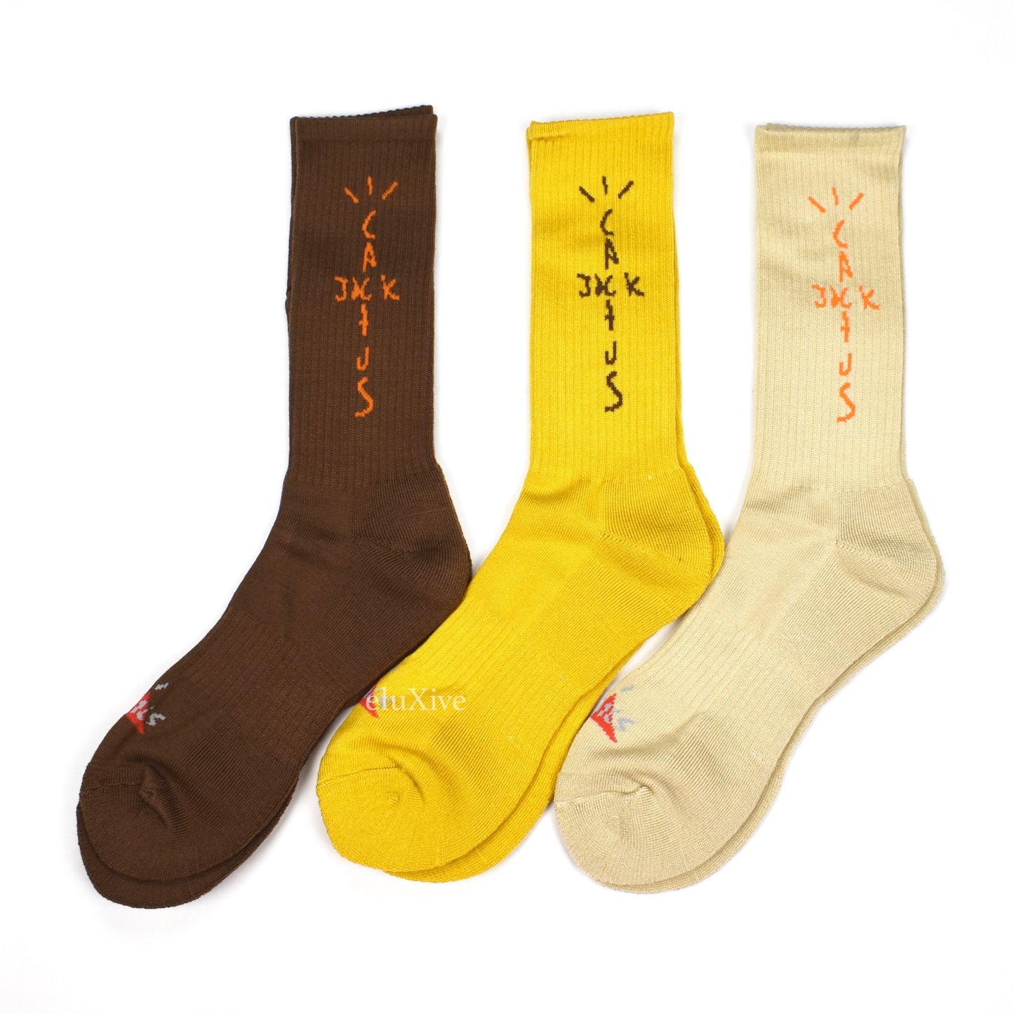 Travis Scott - Cactus Jack Trails Logo Knit Hiking Socks (3-Pack)