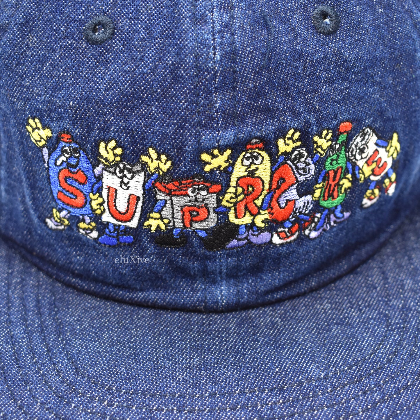 Supreme - Denim 'Friends' Logo Hat