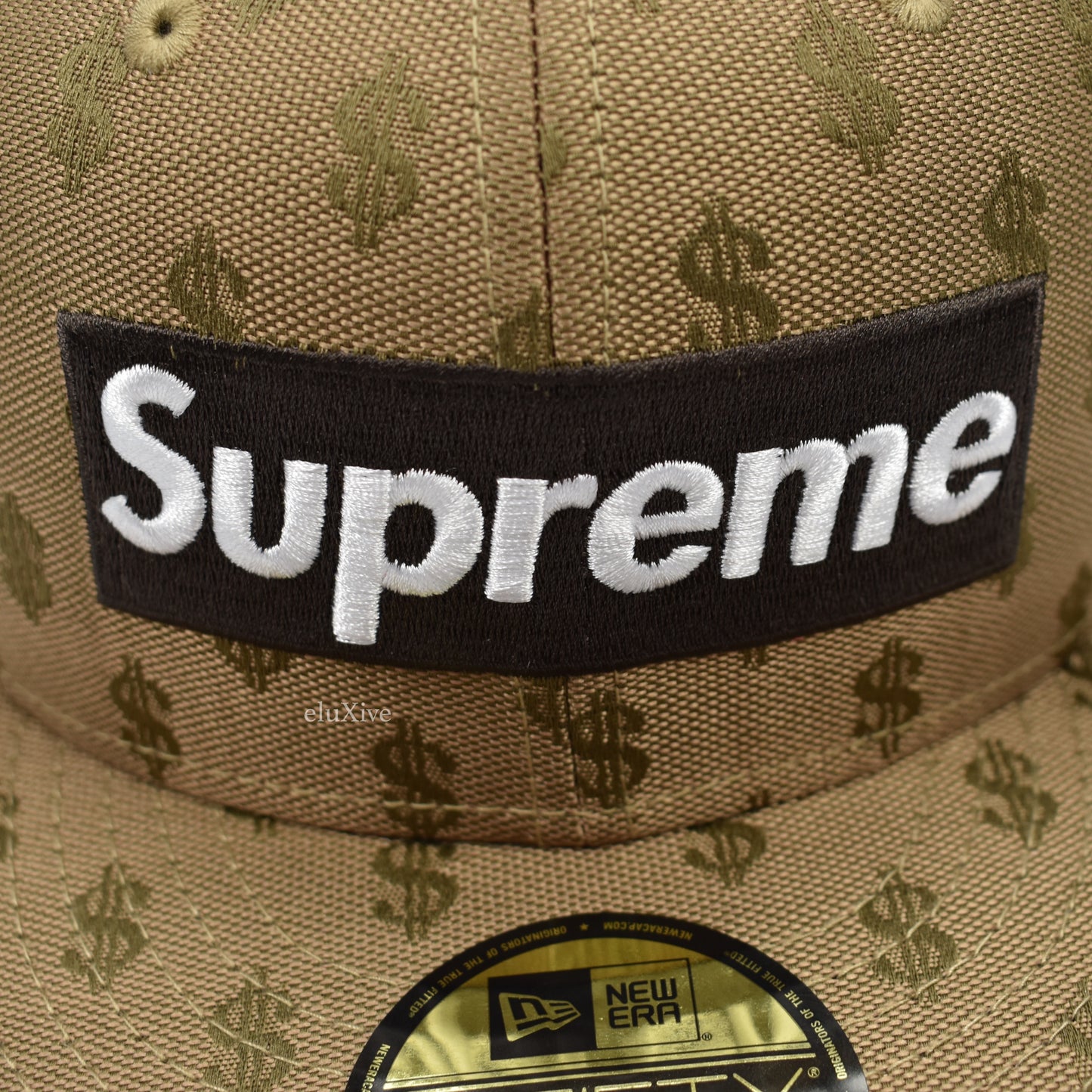 Supreme x New Era - Brown Box Logo Monogram Hat