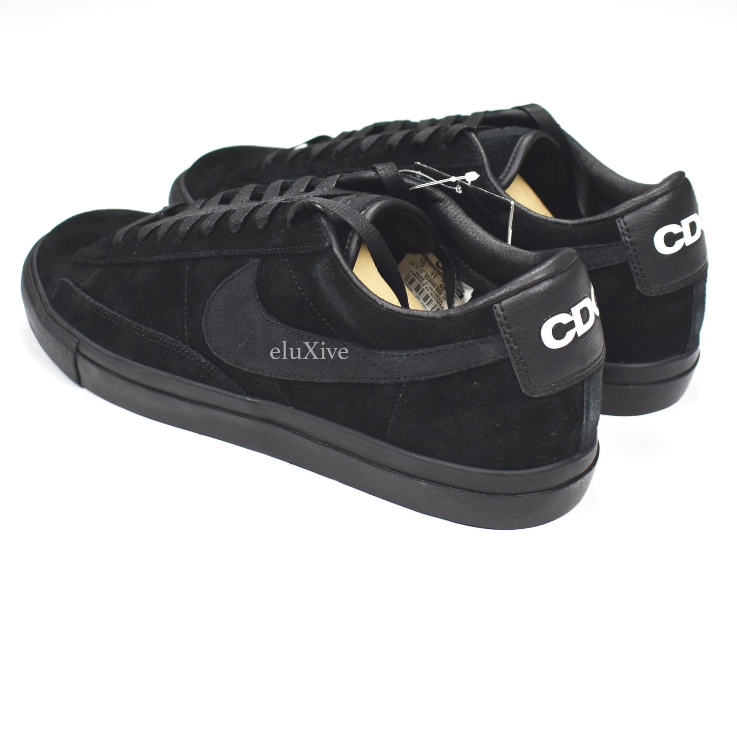vagabond Desperat ~ side Comme des Garcons x Nike - Black Suede Blazer Low Premium CDG Sneakers –  eluXive