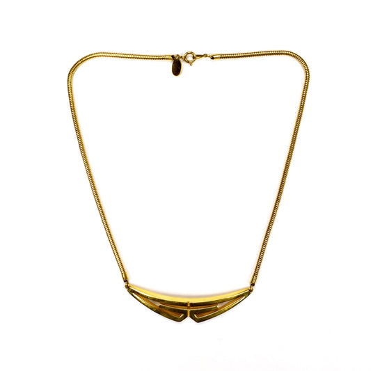 Givenchy - 1976 Runway Gold Mirrored G Logo Necklace