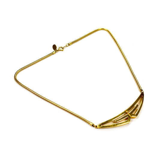 Givenchy - 1976 Runway Gold Mirrored G Logo Necklace