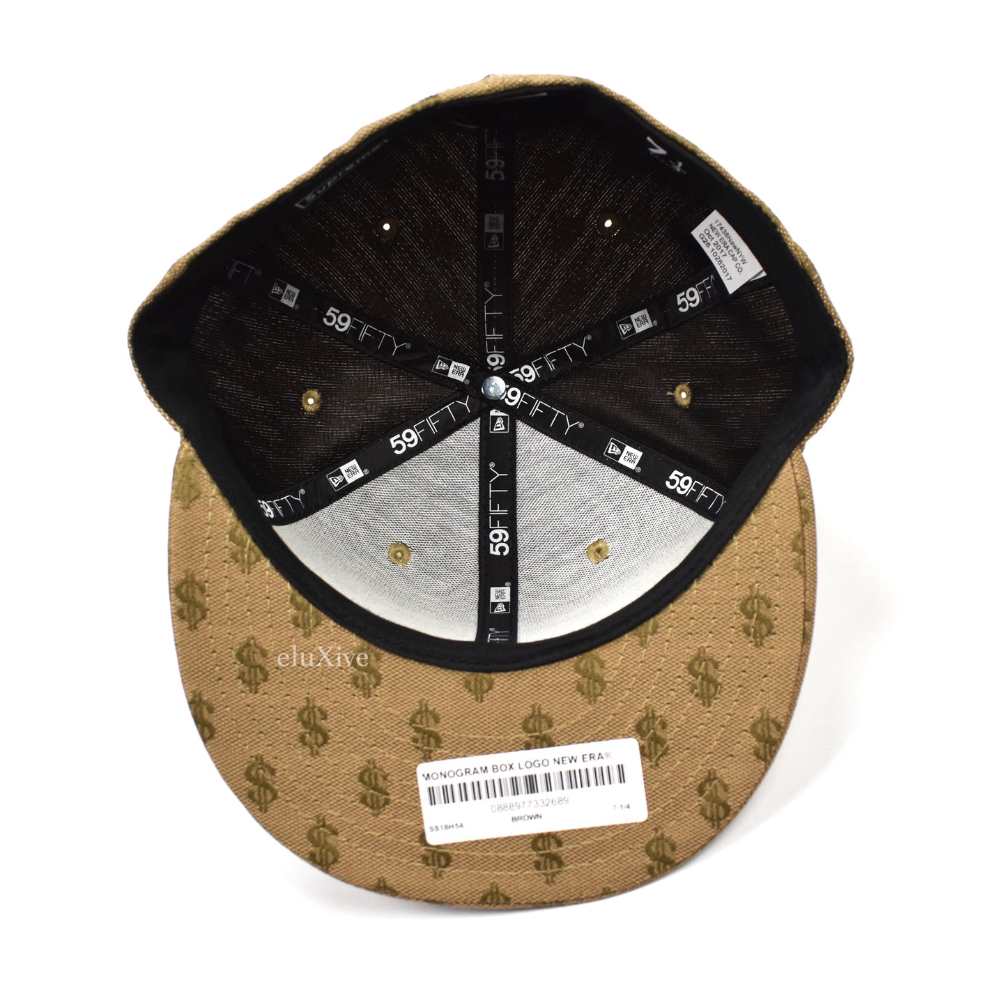 Supreme x New Era - Brown Box Logo Monogram Hat