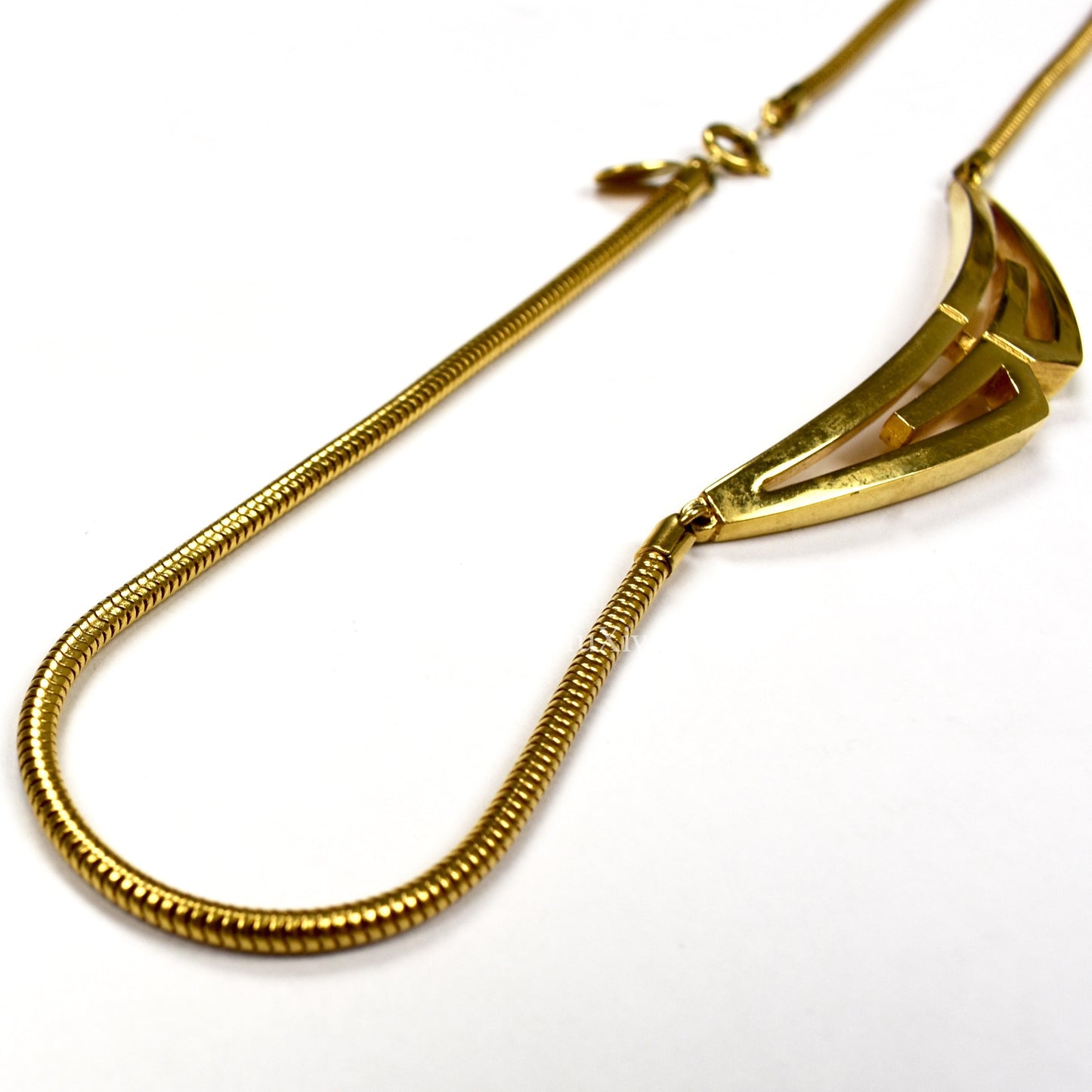 Givenchy - 1976 Runway Gold Mirrored G Logo Necklace