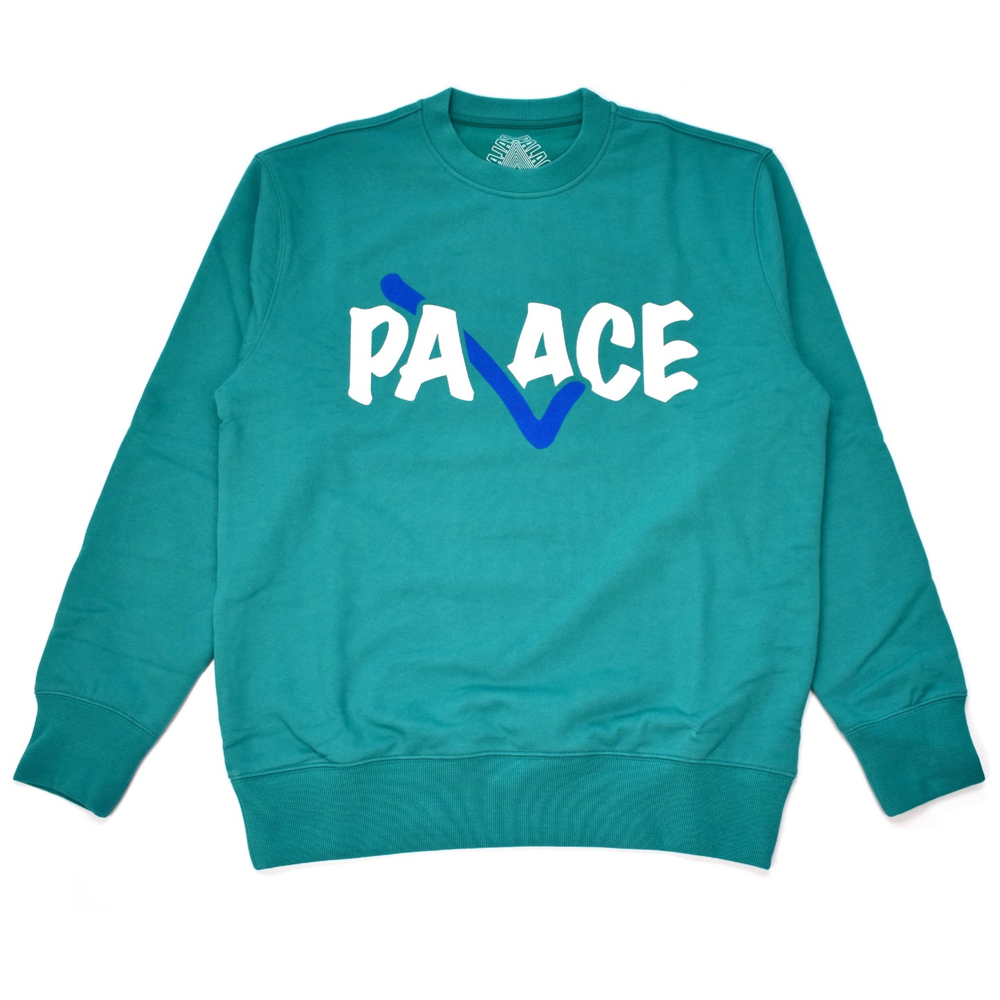 Palace - Teal Correct Logo Sweatshirt