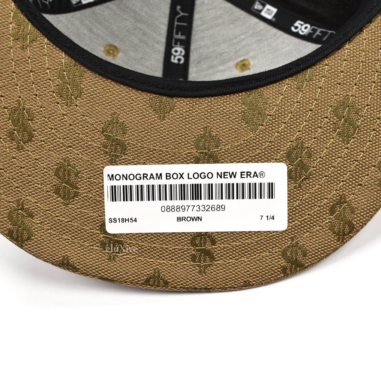 Supreme x New Era - Brown Box Logo Monogram Hat