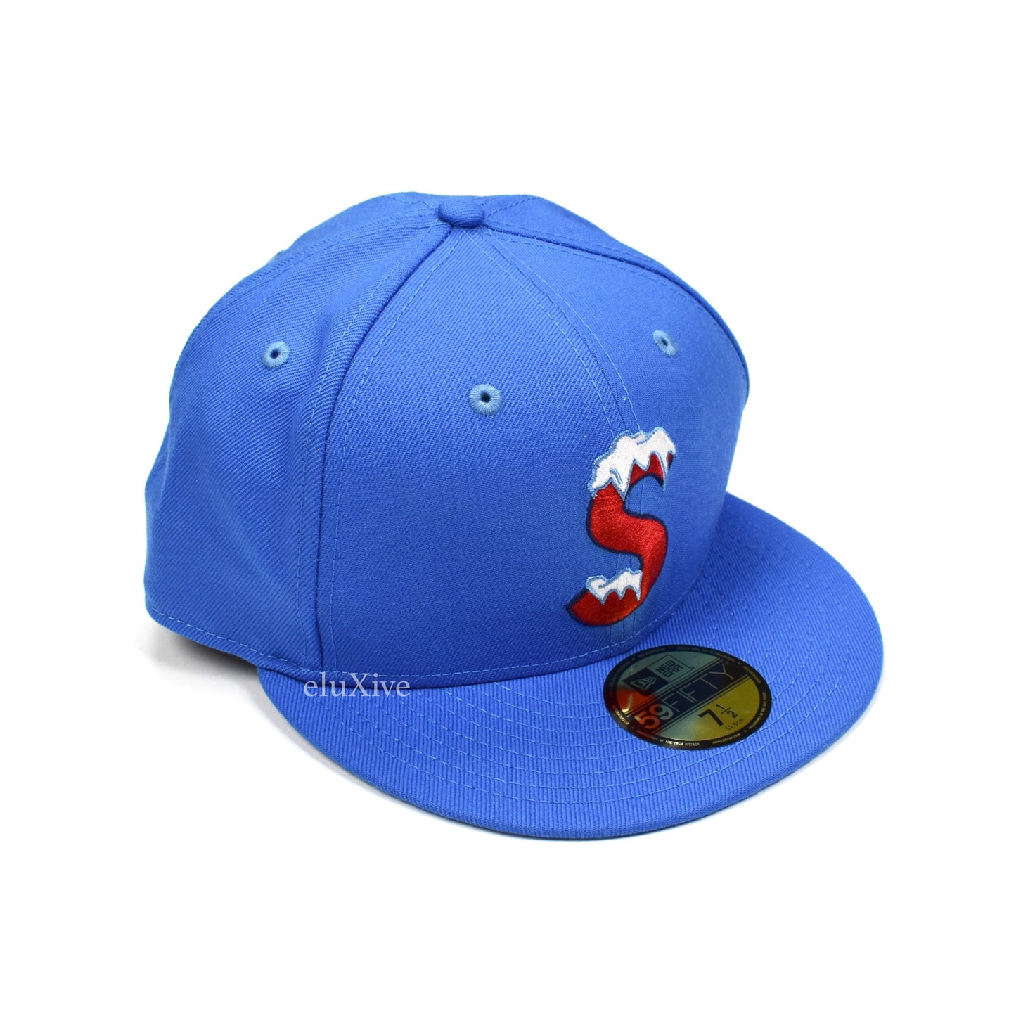 Supreme x New Era - Icy S-Logo Hat (Blue)