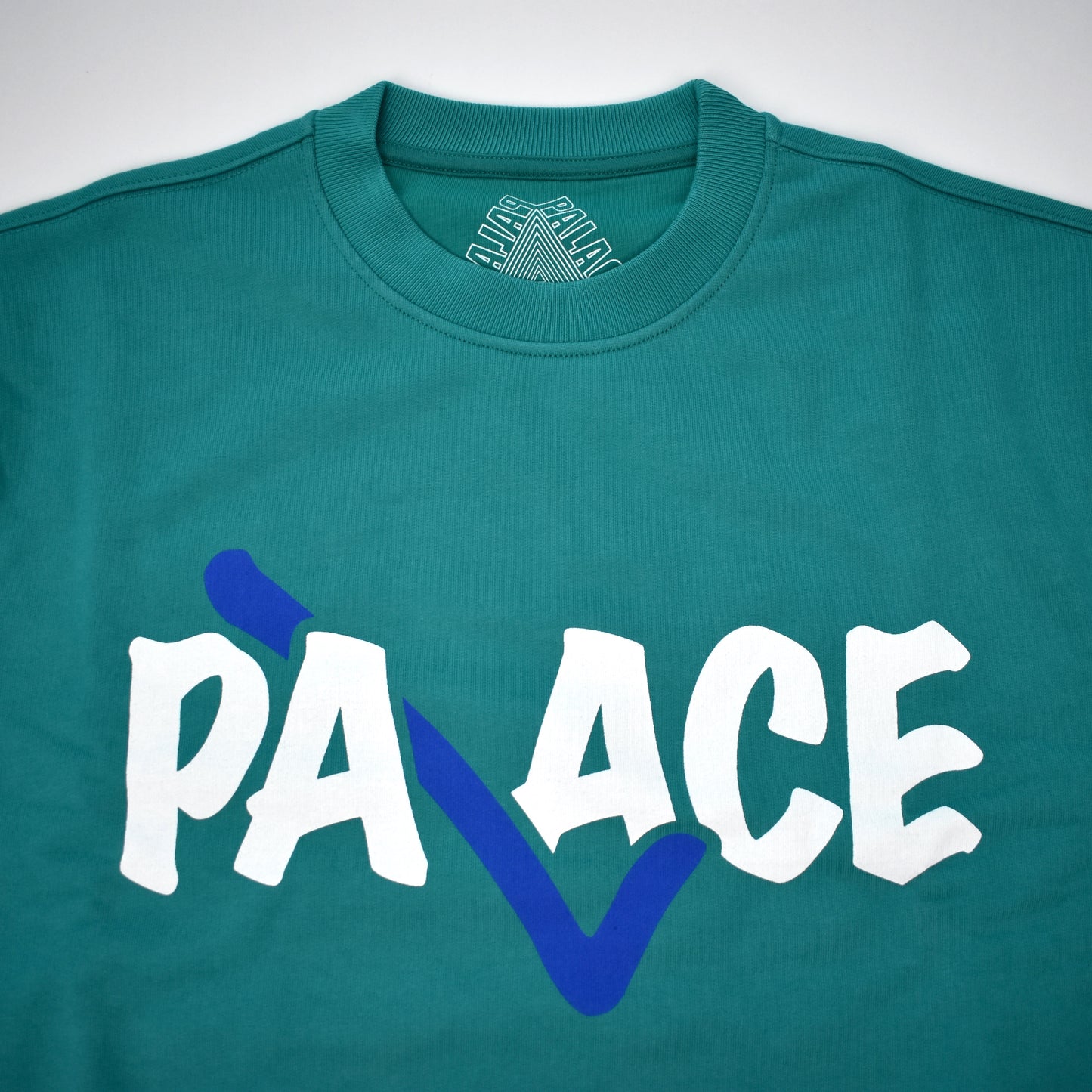 Palace - Teal Correct Logo Sweatshirt