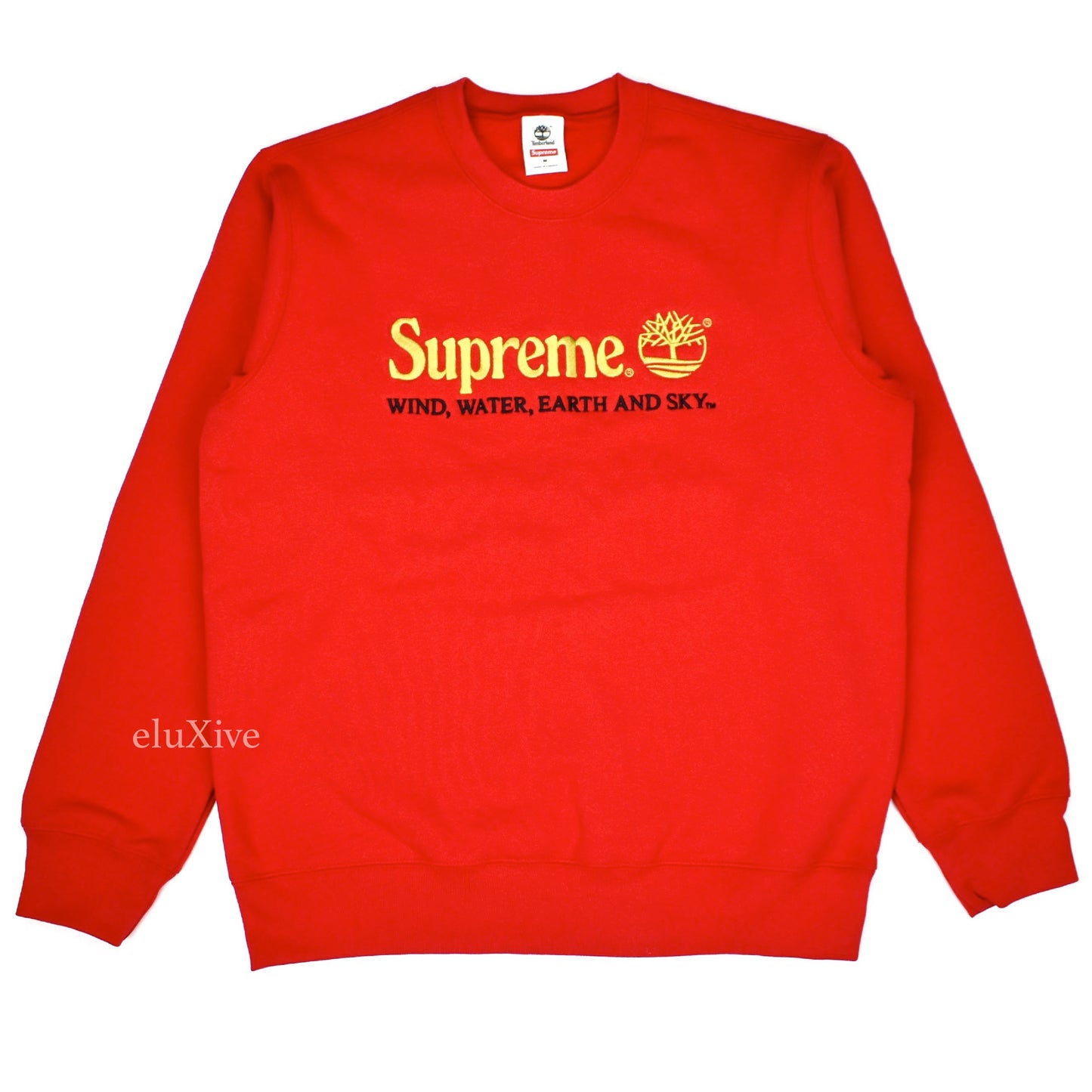 Supreme x Timberland - Red Logo Embroidered Sweatshirt