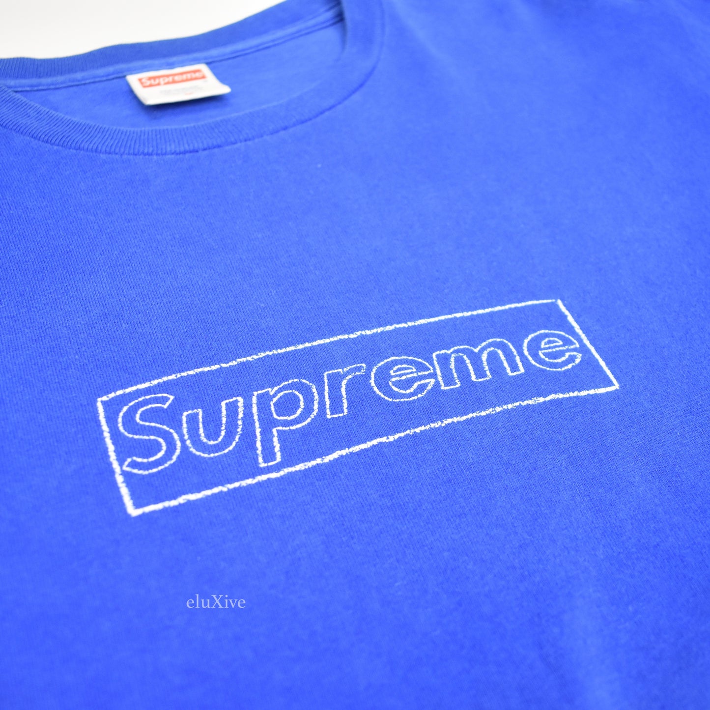 Supreme x KAWS - Blue Box Logo T-Shirt