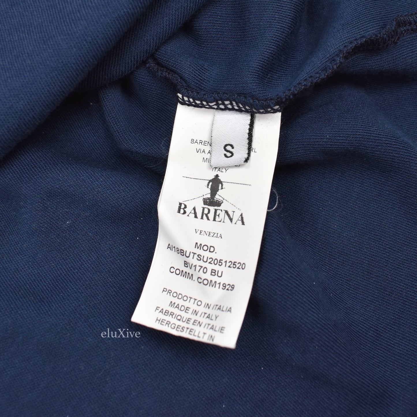 Barena - Navy Turtle Neck L/S T-Shirt