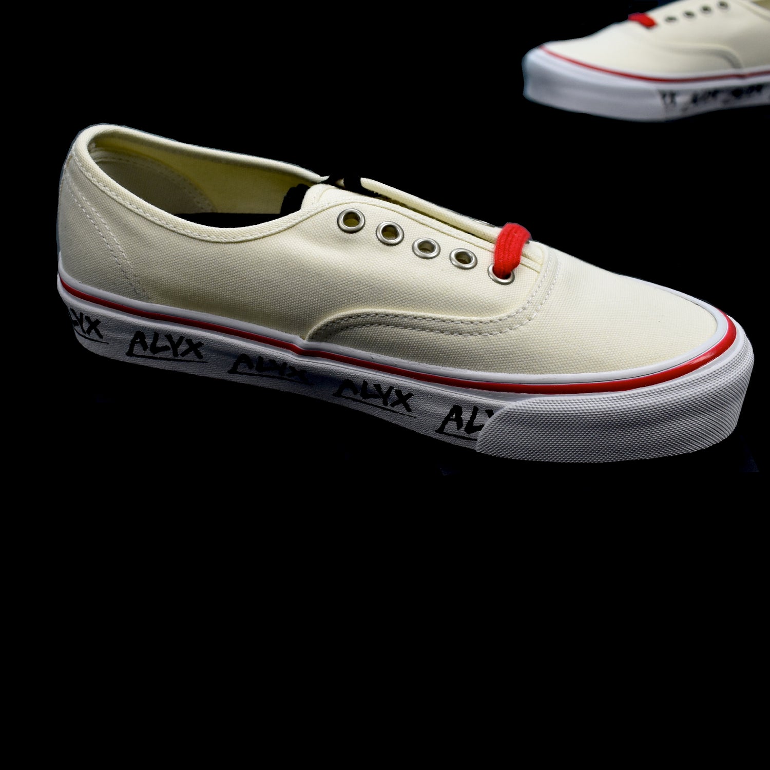 Alyx x Vans - Men's Cream White OG Authentic LX Logo Print Sneakers –  eluXive